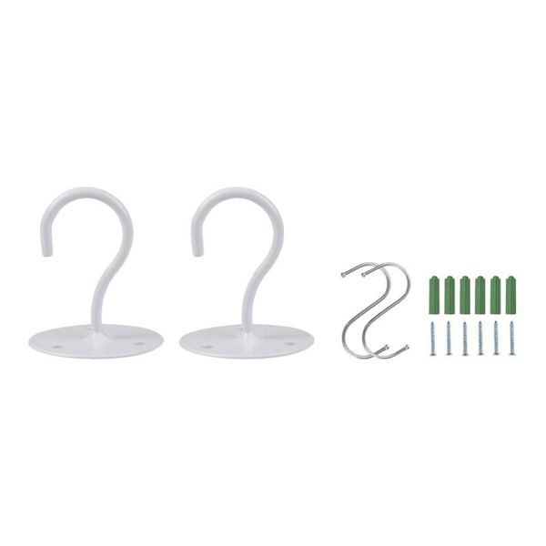 

4pcs heavy duty hanging hooks wall mount ceiling shape plant hangers & rails