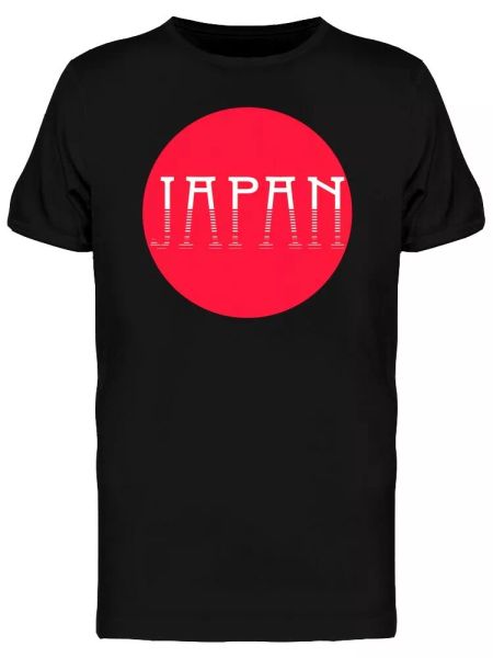

red center japan tee men's -image by shutterstock, White;black