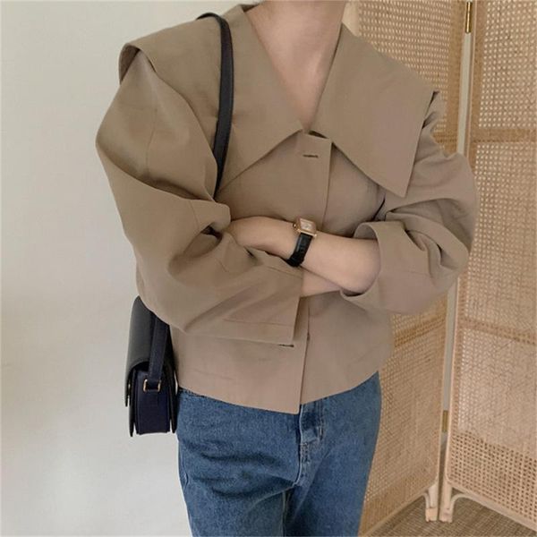 

women's jackets alien kitty khaki high tail split herfst leaf day mouw ol stylish chic women elegant slim office lady casual, Black;brown