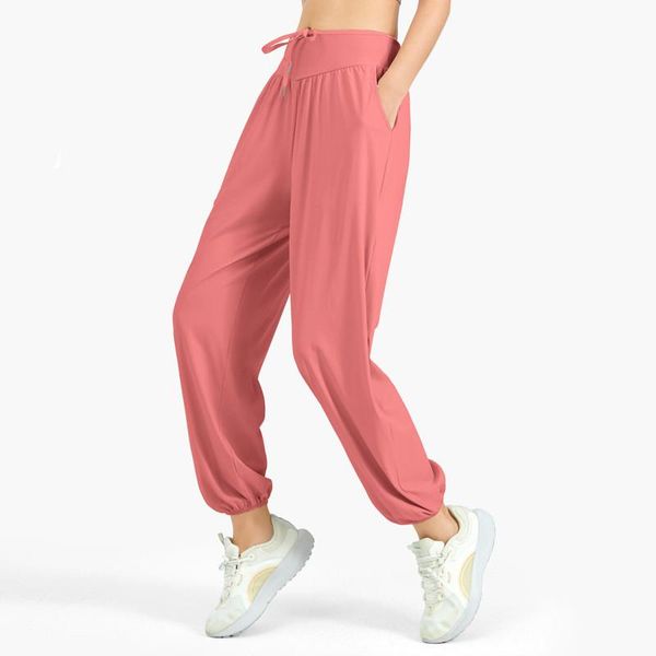 

yoga outfit summer sweatpants women gym loose fitness pants pocket sports training running quick dry sportswear s-xl
