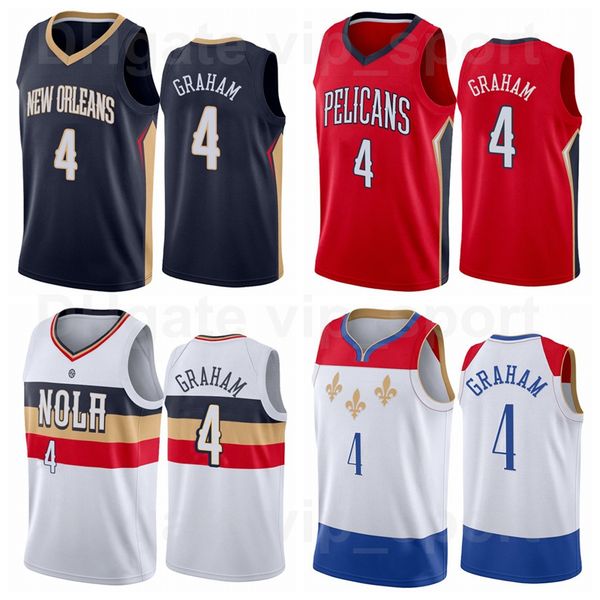

men kids women print basketball tomas satoransky jersey devonte graham 4 trey murphy garrett temple red white navy blue purple breathable cu, Black;red