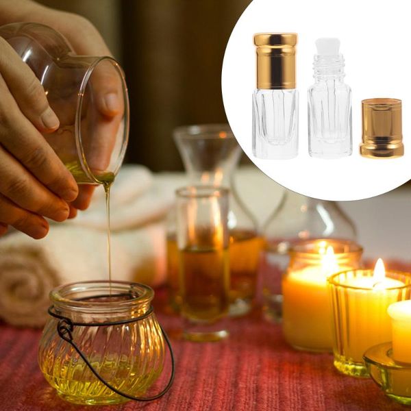 

storage bottles & jars 4pcs 3ml glass dropper mini essential oil
