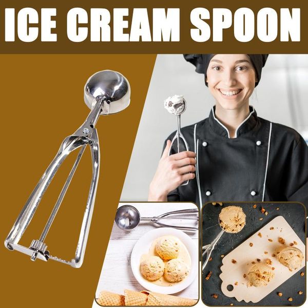 

baking moulds 25# ice cream spoon multifunctionalÂ stainless steel spring handle masher cookie scoop universalÂ durable kitchen accessories