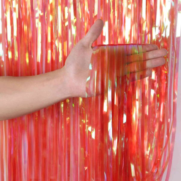 

* 2m party festive decoration one year old candy rain curtain