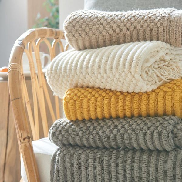 

baby blankets knitted born soft warm swaddle wrap sleep sacks kids bath towels children outdoor stroller accessories & swaddling
