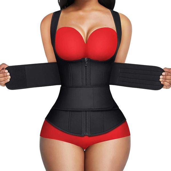 Женские формирователи талии Trainer Body Shaper Chape Womes Женский Жилет Корсет для похудения Оболочка Плоский живот Fajas Colombianas Сауна Моделирование ремня