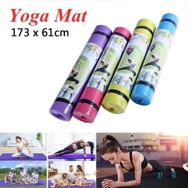 

yoga mats eva 173 * 61 0.4cm non-slip mat fitness durable body line exercise gym pilates aerobics universal outdoor