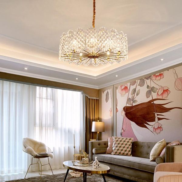 

pendant lamps postmodern light luxury chandelier creative atmosphere simple living room dining bedroom crystal