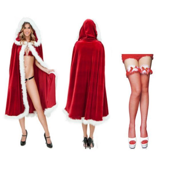 

christmas cloak and women's universal cos role-playing, Black;red