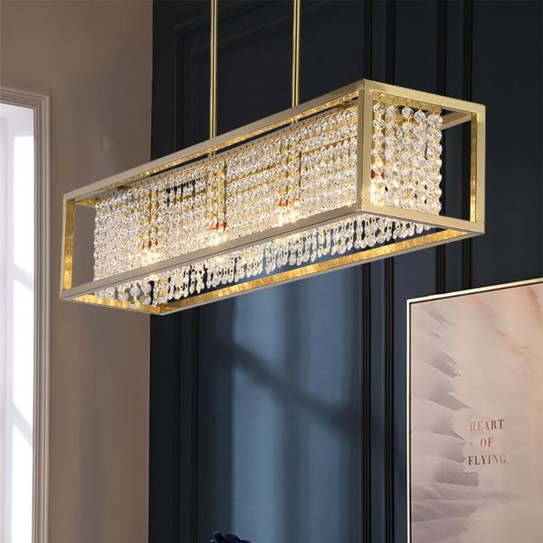 

chandeliers modern chandelier lighting dining room crystal light fixture kitchen island hanging lamp gold/chrome lustre