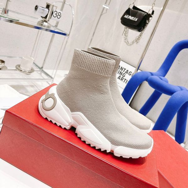 

silhouette martin boot luxury designer women high heel stretch socks boots and flat sock sneaker ankle booties luxury lady dress shoes with, Black