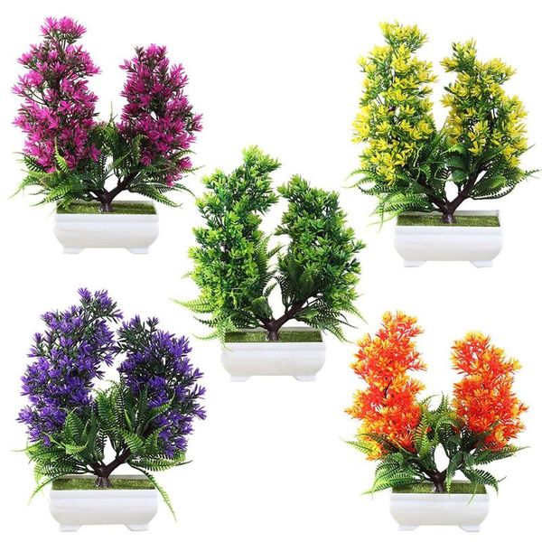 

decorative flowers & wreaths pastoral simulation plant mini small potted bonsai living room office deskdecoration