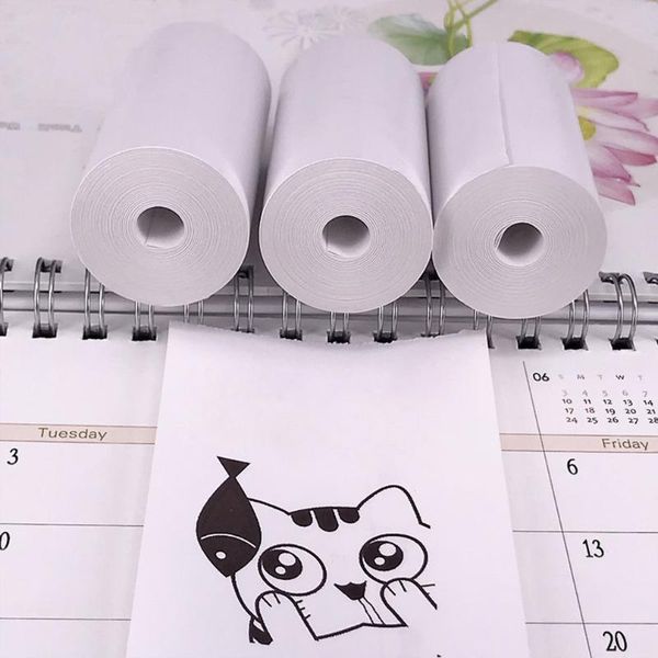 

gift wrap 5rolls/lot 57*30mm thermal paper white children camera instant print kids printing replacement accessories parts