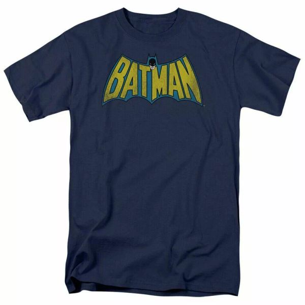 

dc batman classic batman logo t shirt mens licensed dc comics tee navy, White;black