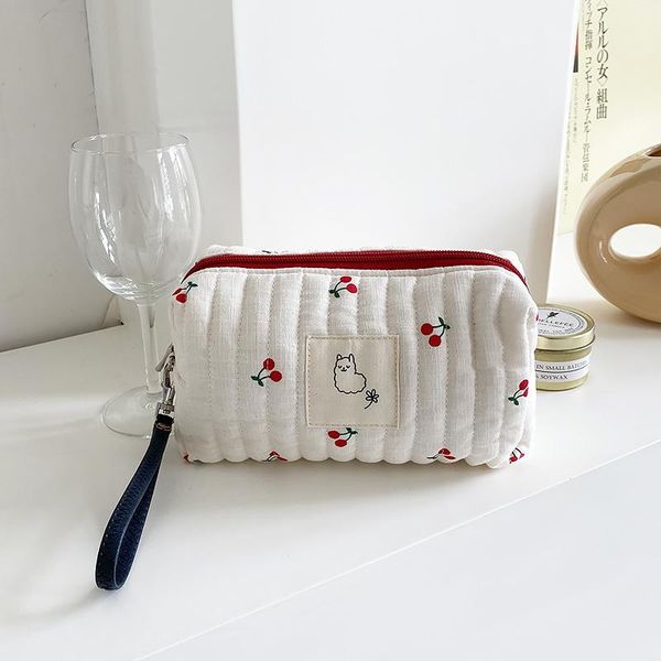 

cosmetic bags & cases cartoon women portable makeup storage bag travel handbag organizer wash beauty case necessaire lady clutch