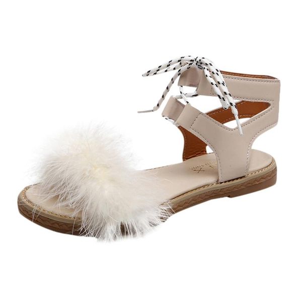 

women's sandals cross tie fashion roman women summer flat-soled toe strap-on shoes, Black