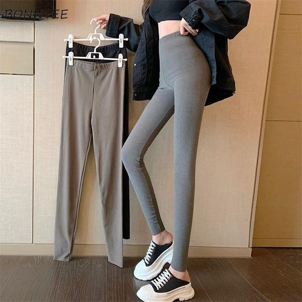 

women's leggings women all match exercise skinny pencil pants ladies slim chic trendy daily comfortable casual bottoms high quality, Black