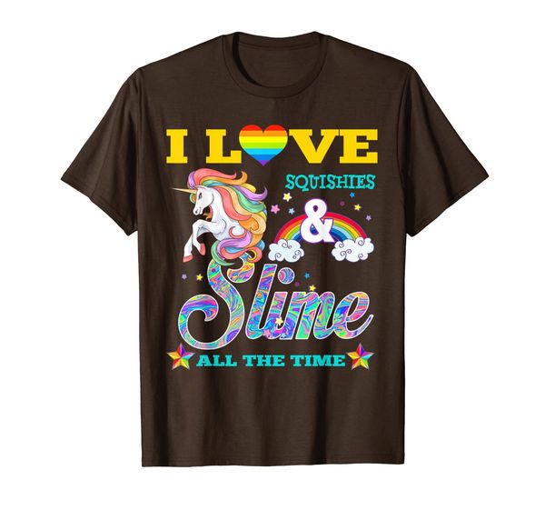 

i love squishies and slime t-shirt girl women kid, White;black