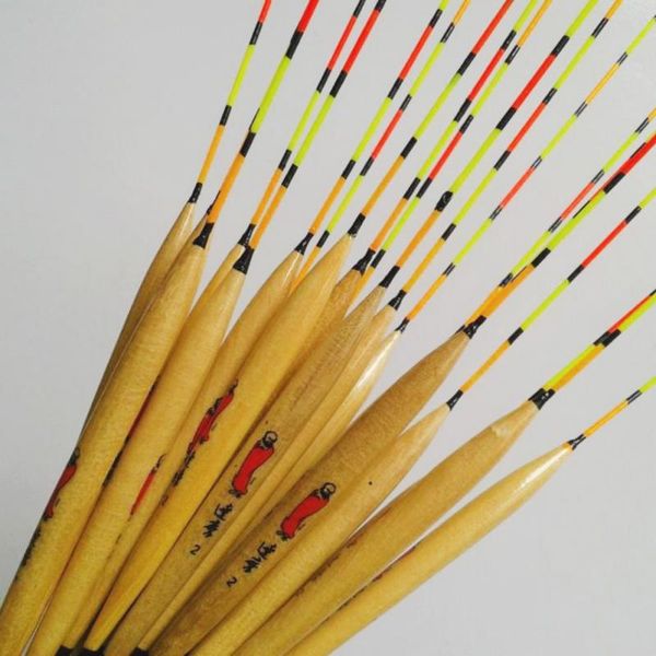 

fishing accessories 10pcs wood float tank flotteur peche tackle tools