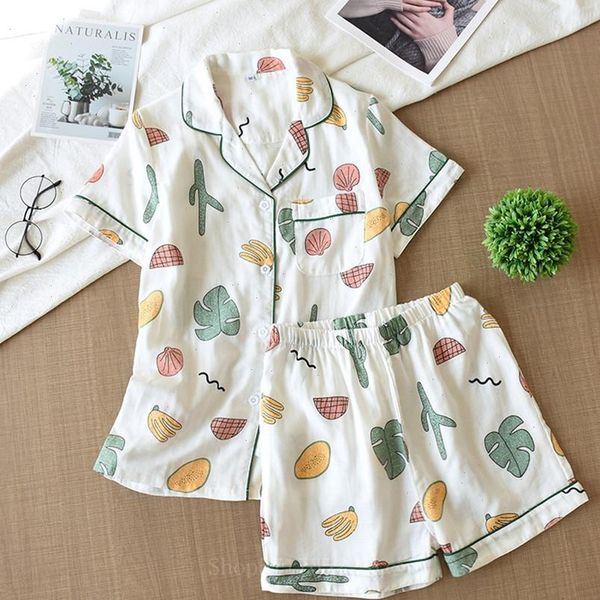 

japanese simple short pyjamas cotton womens sleepwears sleeves sets korean print cute cartoon sleepwear casual homewear, Black;red