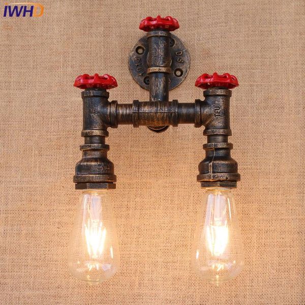 

wall lamp iwhd vintage iron edison modern american style loft light living room bar dining e27 lamparas