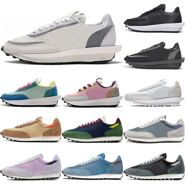 

running shoes men women ldv sacai white nylon wheat black blue red colleage orange dynamic yellow green hyper grape lavender mist sneakers