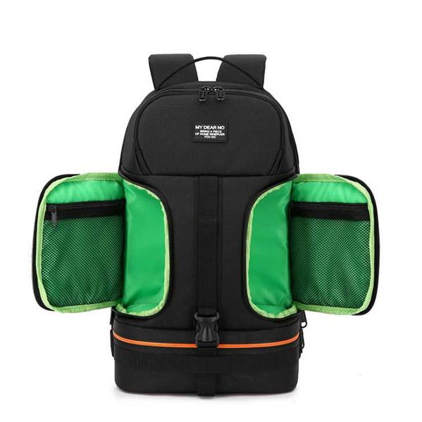 

po video waterproof shoulders backpack w/ night refelctor line tripod case fit 15.6inch lapfor camera drop