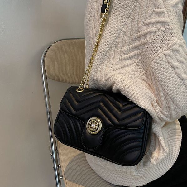 

shopping new fashion pouches chain all-match shopping bag classic texture trendy womens bags crossbody korean style small square bag fashion