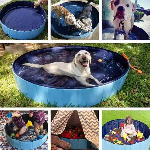 

foldable pet bath pool collapsible dog bathing tub for dogs cats kennels & pens