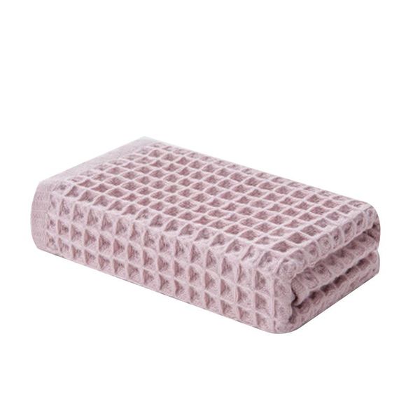 

towel cotton fiber waffle plaid travel bath water absorption quick-drying soft fping
