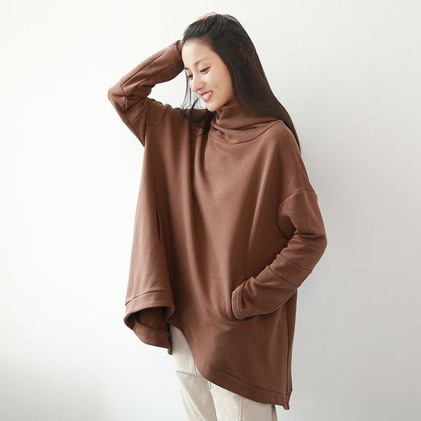 

women's hoodies & sweatshirts large size loose hooded women spring autumn all-match casual oversize outerwear ta3939, Black
