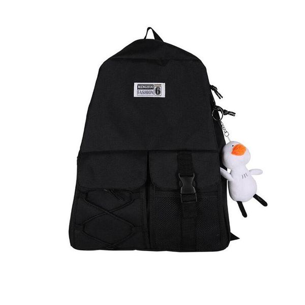 

backpack 2021 oxford student school bag for teenager boy men front double pocket