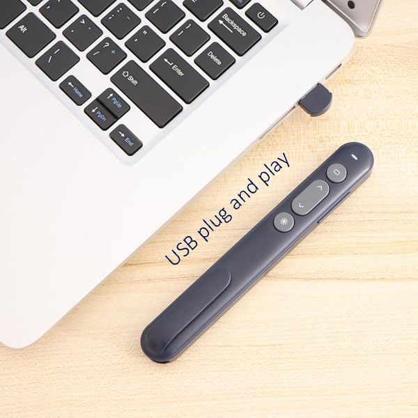 

remote controlers rechargeable 2.4g wireless laser presentation indicator with air mouse for powerpoint presenter control ppt clicker pen