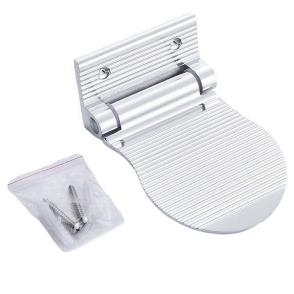 

bath accessory set folding aluminium shower footstool wall mounted foot stool rest pedestal