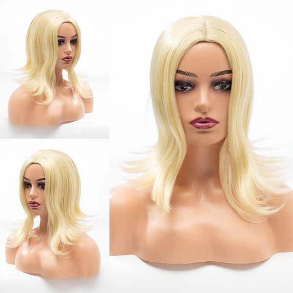 

human ponytails american rose net product wave curly hair lady headgear silver long gradient wig, Black