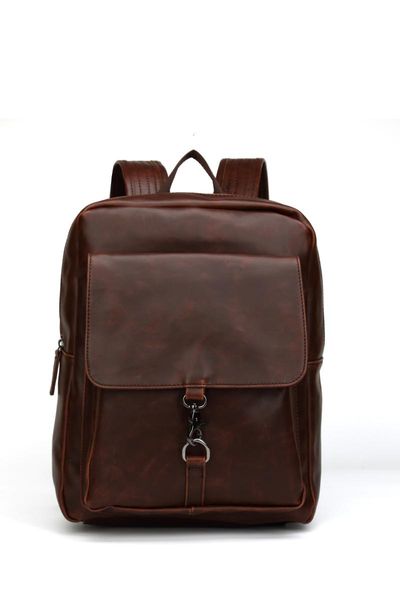 

backpack sell pu soft leather lapcomputer school college bookbag for men