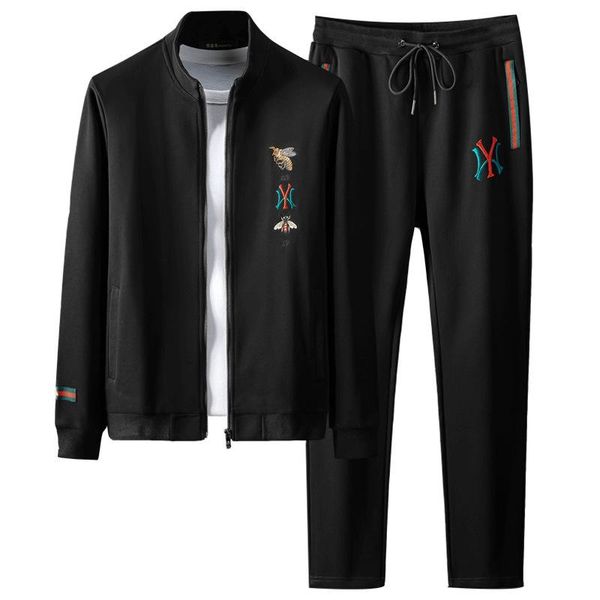 

men's tracksuits spring and autumn hooded sweater suit for leisure sports, Gray