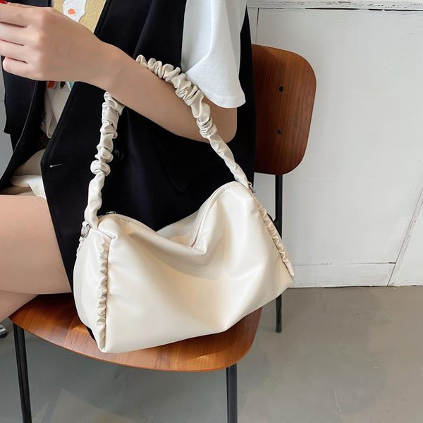

evening bags women's bag solid color shoulder soft pu leather ladies wild sac a main