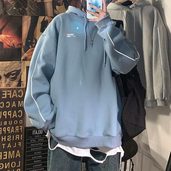

men's hoodies & sweatshirts 2021 men's hoodie and women's pullovers streetwear fashion hip hop style loose oversized print flee, Black