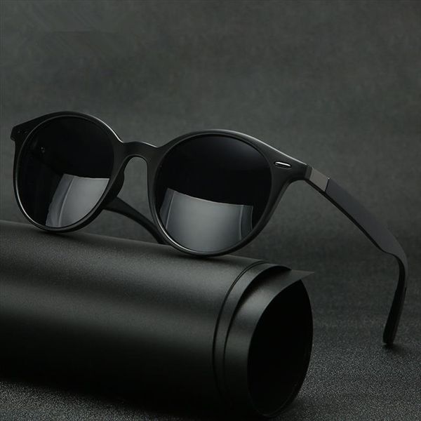 

retro rivet polarized sunglasses fashion oval frame sun glasses for men women driving shade eyewear gafas de sol, White;black