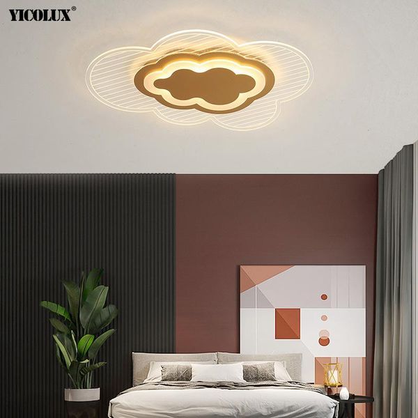 

ceiling lights creative modern led living dining children's room bedroom corridor salon lighting golden white cloud shape lamps
