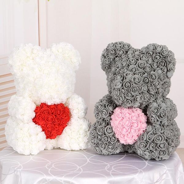 

decorative flowers & wreaths 2021 diy gifts box artificial 50/100/200 pieces teddy bear of roses 3cm foam wedding christmas decor for home