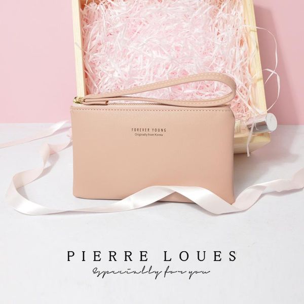 

wallets 2021 luxury ladies leather pu long card holders case cash pocket, Red;black