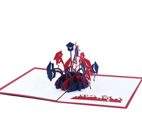 

greeting cards 100pcs creative 3d card graduation business customized children's day blessing sn3858