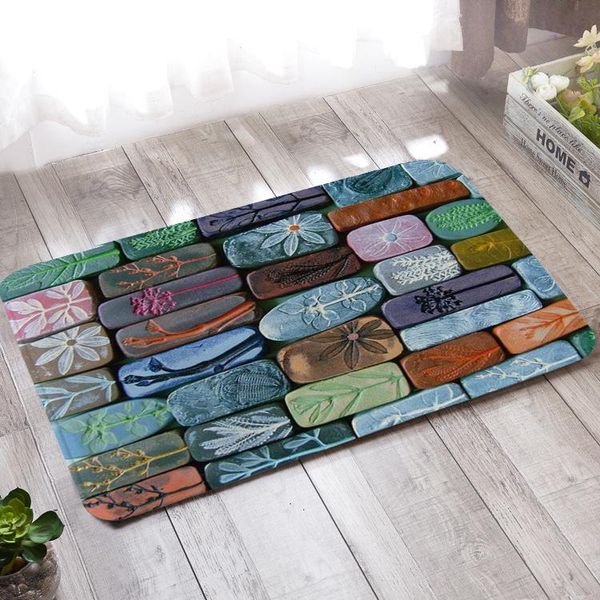 

carpets kitchen non-slip absorbent doormat color pebble rug home entry mat bathroom decoration carpet