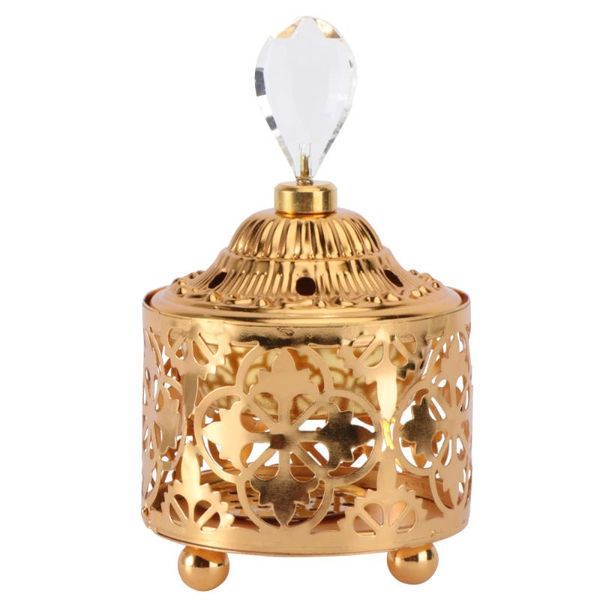 

fragrance lamps 1pc european lacework incense burner household decorative adornment for home (golden)