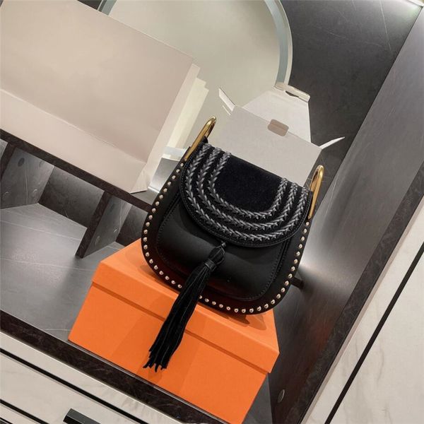 

2022ss luxury brand messenger bags wholesale designers women genuine cowskin leather cloe mini marcie shoulder saddl