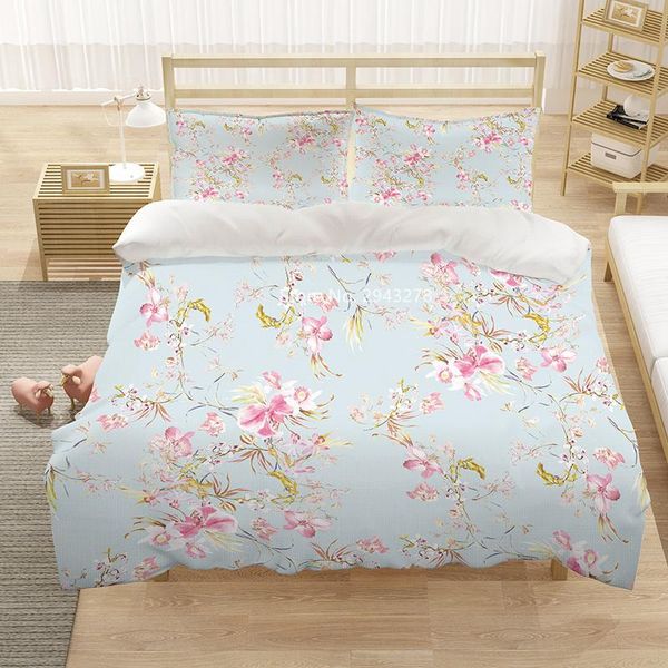 

home textiles small floral pattern warm and comfortable duvet cover pillowcase bedding girl bedroom decoration color printing sets