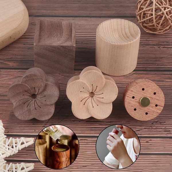 

fragrance lamps 1pc essential oil diffused wood aroma diffuser wooden for home