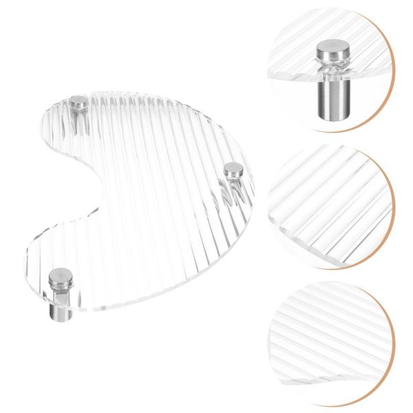 

hooks & rails 1pc iron art acrylic table-storage tray simple cosmetics rack